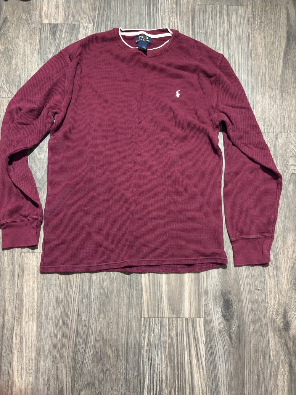 Polo by Ralph Lauren Long-Sleeve Crewneck Thermal - Maroon